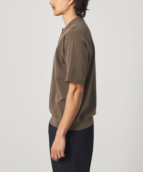 Steven Alan（スティーブンアラン）の「＜Steven Alan＞ ハイツイスト  ニット ショートスリーブ ポロシャツ NARROW（ニット/セーター・メンズ・モカ/その他1/ブラック・L/S/M/XL）」の17枚目の写真