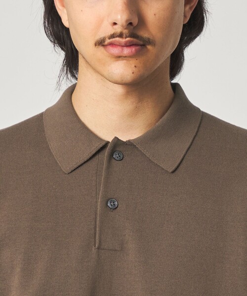 Steven Alan（スティーブンアラン）の「＜Steven Alan＞ ハイツイスト  ニット ショートスリーブ ポロシャツ NARROW（ニット/セーター・メンズ・モカ/その他1/ブラック・L/S/M/XL）」の19枚目の写真