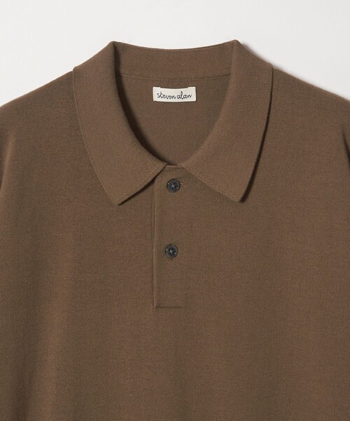 Steven Alan(スティーブンアラン)の「<Steven Alan> ハイツイスト ニット ショートスリーブ ポロシャツ(ニット/セーター・メンズ・モカ/その他1/ブラック・L/S/M/XL)」の14枚目の写真