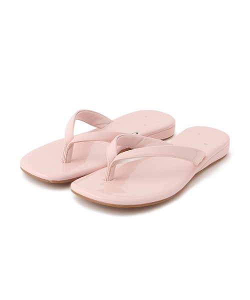 SALON adam et rope'(サロン アダム エ ロペ)の「【W S(ドゥーブル)】ナロートングサンダル(サンダル・レディース・ピンク/ブラック/シルバー・36/38/37)」の2枚目の写真