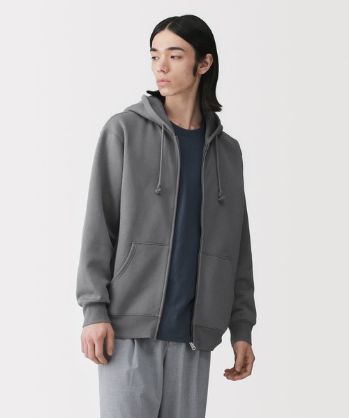 無印良品(ムジルシリョウヒン)の「紳士 スウェットフルジップパーカ(パーカー・メンズ・チャコールグレー/ブラック/ネイビー/グレー・L/XL/S)」の3枚目の写真