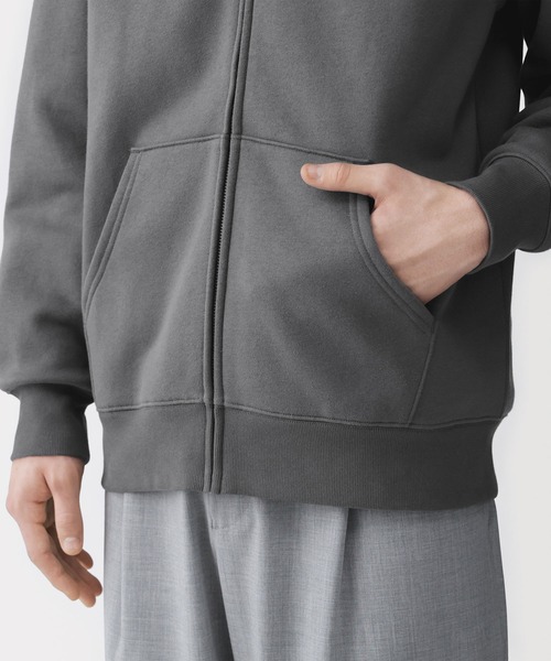 無印良品(ムジルシリョウヒン)の「紳士 スウェットフルジップパーカ(パーカー・メンズ・チャコールグレー/ブラック/ネイビー/グレー・L/XL/S)」の16枚目の写真