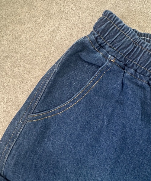 SHEPP(シープ)の「【26年春新作】【UNISEX】ワイドシルエット デニム カーゴハーフパンツ / バミューダパンツ(デニムパンツ・メンズ・ブラック/ライトブルー/インディゴブルー・L/M)」の11枚目の写真