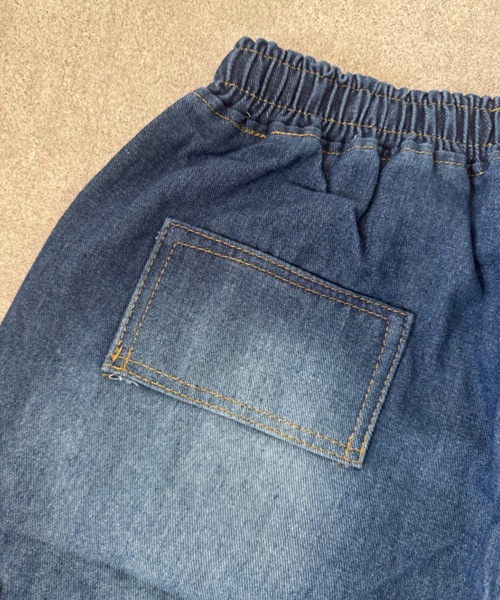 SHEPP(シープ)の「【26年春新作】【UNISEX】ワイドシルエット デニム カーゴハーフパンツ / バミューダパンツ(デニムパンツ・メンズ・ブラック/ライトブルー/インディゴブルー・L/M)」の18枚目の写真