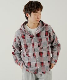 Kastane（カスタネ）の「【新色追加/4色展開/一部店舗限定/ユニセックス】BM チェックフードシャツ（シャツ/ブラウス）」