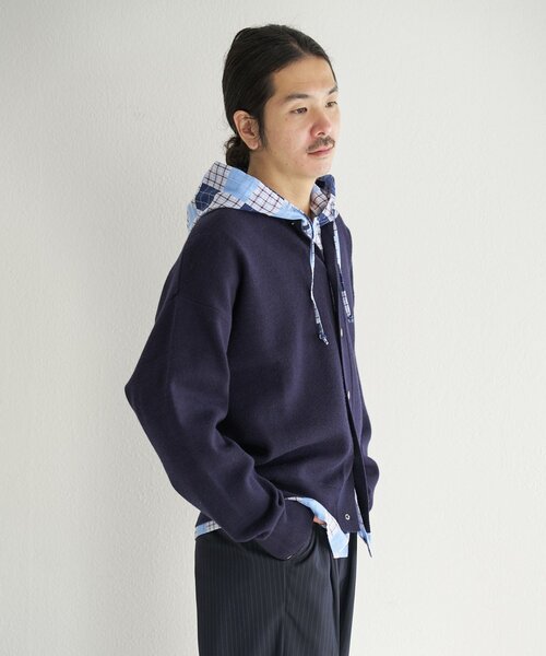 Kastane(カスタネ)の「【一部店舗限定/ユニセックス】BM チェックフードシャツ(シャツ/ブラウス・レディース・グリーン/ブラウン・FREE)」の21枚目の写真