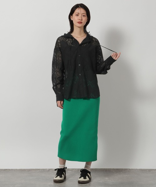 LAKOLE（ラコレ）の「レースフードシャツ / 654300（シャツ/ブラウス・レディース・クリーム/オフホワイト/ブラック・FREE）」の15枚目の写真