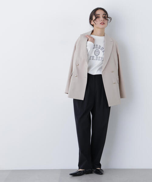 N.（N. Natural Beauty Basic）（エヌエヌナチュラルビューティーベーシック）の「ナイロンタックパンツ（その他パンツ・レディース・ライトピンク/ブラック・ﾌﾘ-）」の18枚目の写真