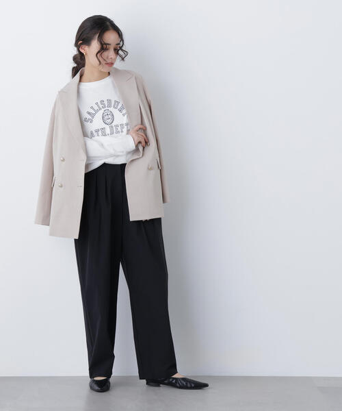 N.（N. Natural Beauty Basic）（エヌエヌナチュラルビューティーベーシック）の「ナイロンタックパンツ（その他パンツ・レディース・ライトピンク/ブラック・ﾌﾘ-）」の20枚目の写真