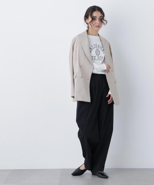 N.（N. Natural Beauty Basic）（エヌエヌナチュラルビューティーベーシック）の「ナイロンタックパンツ（その他パンツ・レディース・ライトピンク/ブラック・ﾌﾘ-）」の22枚目の写真