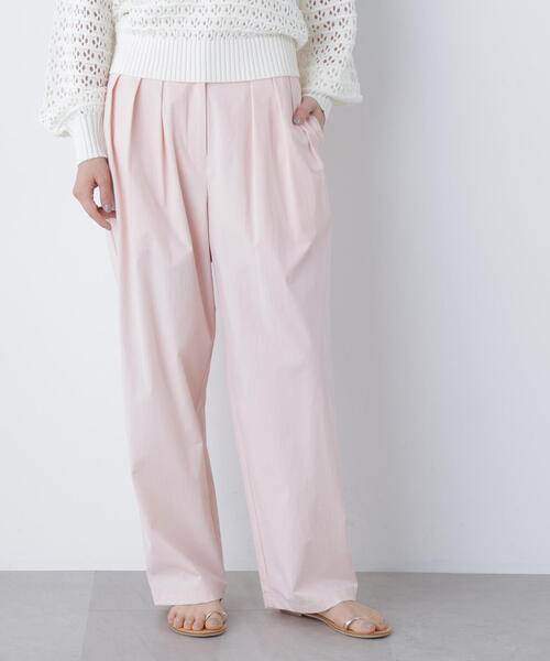 N.（N. Natural Beauty Basic）（エヌエヌナチュラルビューティーベーシック）の「ナイロンタックパンツ（その他パンツ・レディース・ライトピンク/ブラック・ﾌﾘ-）」の11枚目の写真