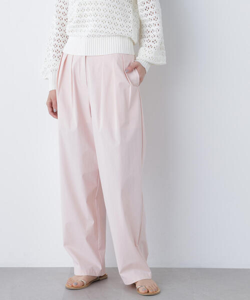 N.（N. Natural Beauty Basic）（エヌエヌナチュラルビューティーベーシック）の「ナイロンタックパンツ（その他パンツ・レディース・ライトピンク/ブラック・ﾌﾘ-）」の14枚目の写真