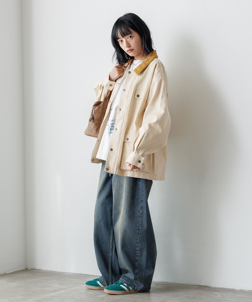 PBLIM（ページボーイリム）の「《UNISEX》ハイショクワークジャケット（その他アウター・レディース・カーキ/ブラック/アイボリー・LARGE/MEDIUM）」の20枚目の写真