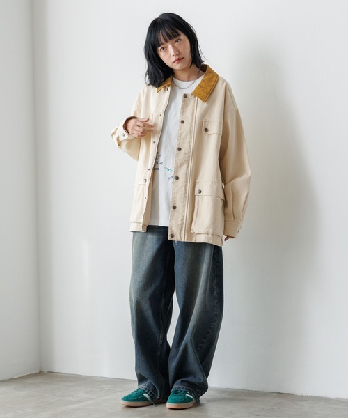 PBLIM（ページボーイリム）の「《UNISEX》ハイショクワークジャケット（その他アウター・レディース・カーキ/ブラック/アイボリー・LARGE/MEDIUM）」の21枚目の写真