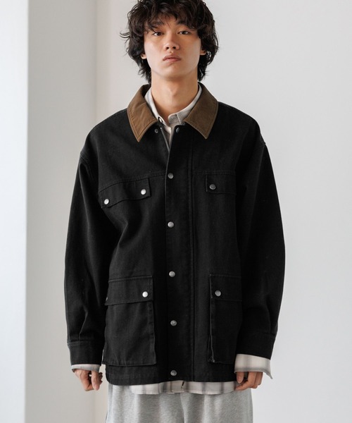 PBLIM（ページボーイリム）の「《UNISEX》ハイショクワークジャケット（その他アウター・レディース・カーキ/ブラック/アイボリー・LARGE/MEDIUM）」の8枚目の写真