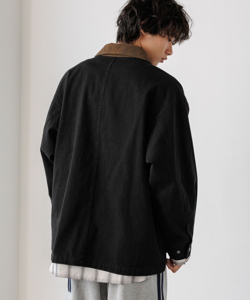 PBLIM（ページボーイリム）の「《UNISEX》ハイショクワークジャケット（その他アウター・レディース・カーキ/ブラック/アイボリー・LARGE/MEDIUM）」の9枚目の写真