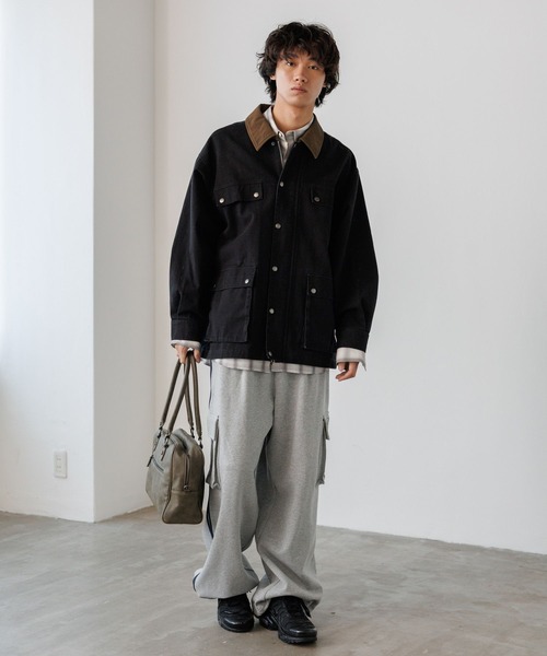 PBLIM（ページボーイリム）の「《UNISEX》ハイショクワークジャケット（その他アウター・レディース・カーキ/ブラック/アイボリー・LARGE/MEDIUM）」の10枚目の写真