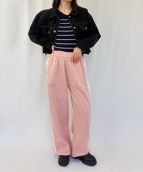 frunco（フランコ）の「【ZOZOTOWN限定】ステッチデニムジャケット/ドローコード付き（デニムジャケット・レディース・ネイビー/ホワイト・FREE）」の12枚目の写真