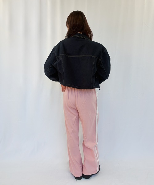 frunco（フランコ）の「【ZOZOTOWN限定】ステッチデニムジャケット/ドローコード付き（デニムジャケット・レディース・ネイビー/ホワイト・FREE）」の16枚目の写真