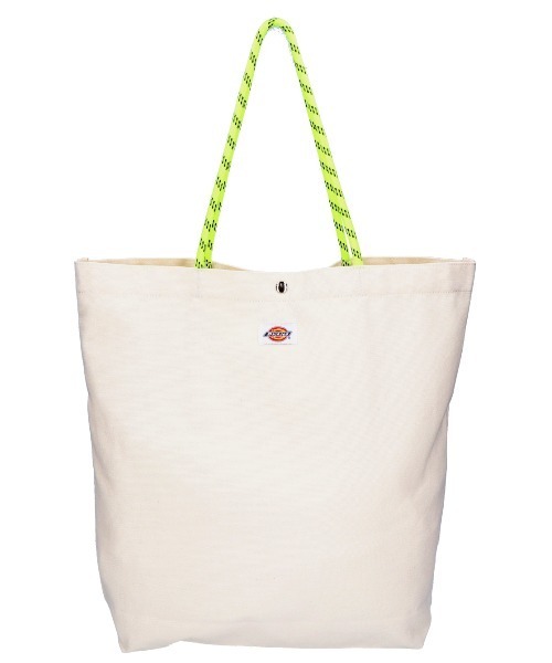Dickies（ディッキーズ）の「【DICKIES/ディッキーズ】LOGO PRINT ROPE TOTE BAG / ロゴプリントロープトートバッグ（トートバッグ・メンズ・オフホワイト/アイボリー/ブラック/ブラック系・FREE）」の7枚目の写真