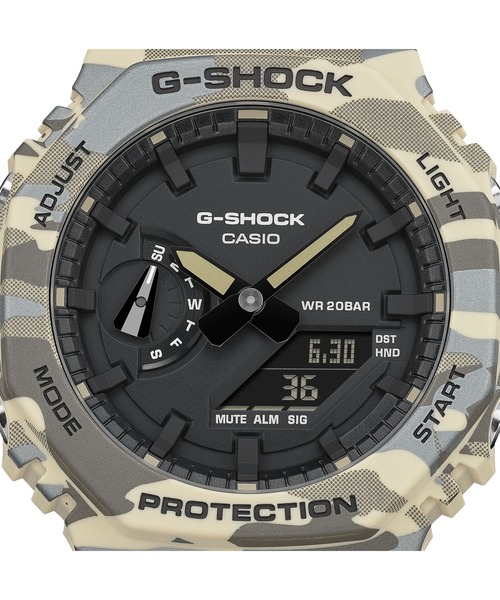 G-SHOCK（ジーショック）の「オリジナルカモフラージュシリーズ / GA-2100CM-5AJF（アナログ腕時計・メンズ・グレー系カモフラージュ・FREE）」の5枚目の写真