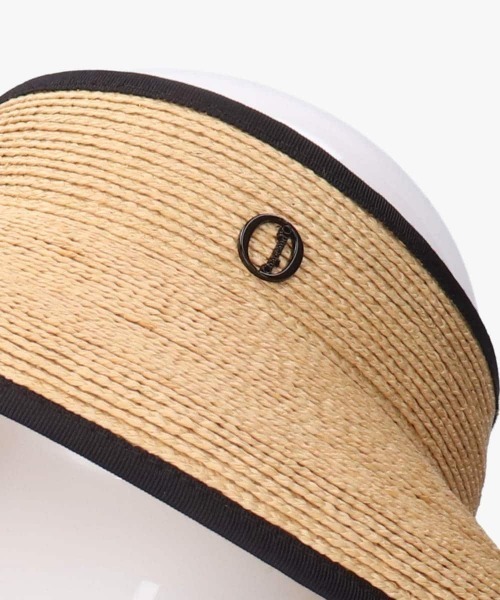 Chapeau d' O（シャポードオー）の「Chapeau d' O  Raffia Casablanca Visor ST / シャポードオー（サンバイザー・レディース・ブラック/ホワイト・FREE）」の16枚目の写真