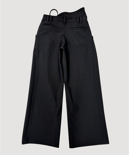VIAVANDA(ヴィアヴァンダ)の「STRING WIDE TROUSERS(スラックス・レディース・ブラック/グレー・SMALL/MEDIUM)」の20枚目の写真