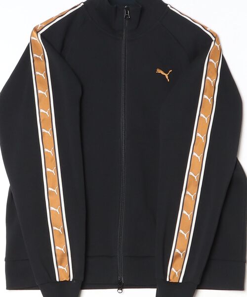 PUMA(プーマ)の「プーマ PUMA ESS ELEVATED テープ トラック JKT(ブルゾン・レディース・ブラウン/ブラック/オフホワイト・S/M/L)」の5枚目の写真