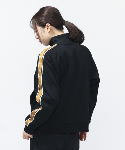 PUMA(プーマ)の「プーマ PUMA ESS ELEVATED テープ トラック JKT(ブルゾン・レディース・ブラウン/ブラック/オフホワイト・S/M/L)」の7枚目の写真