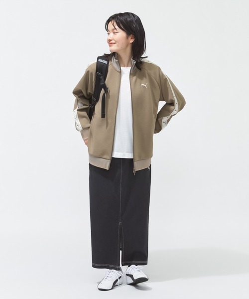 PUMA(プーマ)の「プーマ PUMA ESS ELEVATED テープ トラック JKT(ブルゾン・レディース・ブラウン/ブラック/オフホワイト・S/M/L)」の19枚目の写真