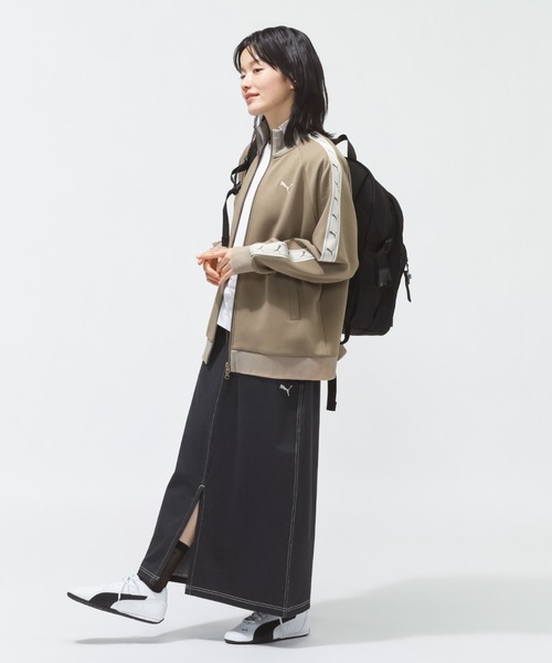PUMA(プーマ)の「プーマ PUMA ESS ELEVATED テープ トラック JKT(ブルゾン・レディース・ブラウン/ブラック/オフホワイト・S/M/L)」の20枚目の写真