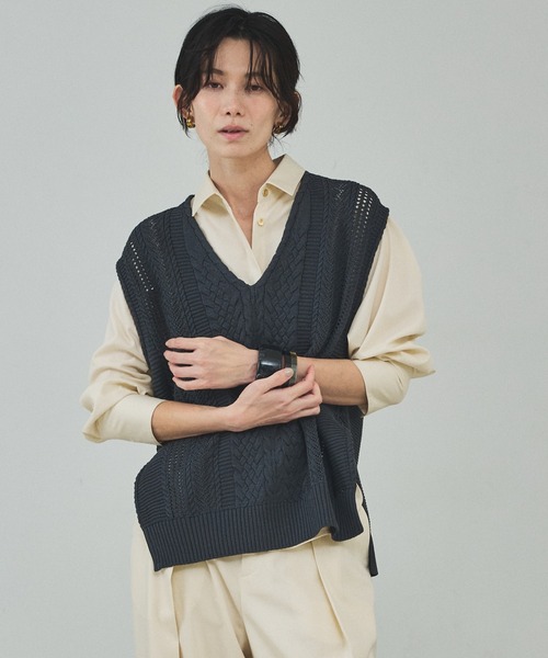 qualite(カリテ)の「バッファローホーンウッドコンビバングル(ネックレス・レディース・ブラウン/ブラック・フリー)」の9枚目の写真