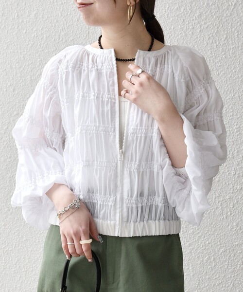 極美品！gypsohila フリルブルゾン GP-254 Frill Light Blouson | gypsohila