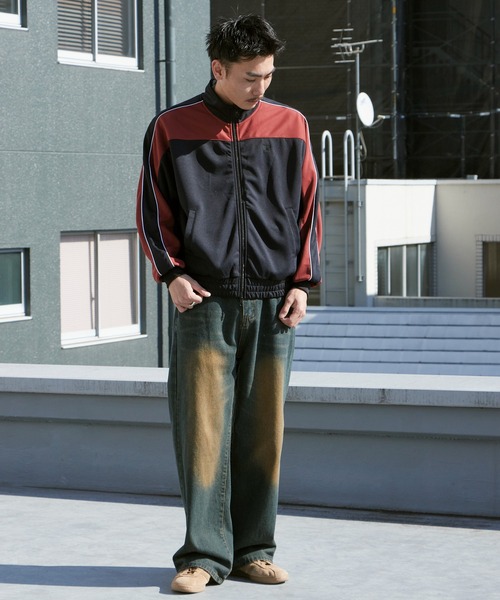 Russell Athletic(ラッセルアスレティック)の「Russell Athletic/ラッセルアスレティック Double Jersey Track Jacket ロゴデザイン ダブルジップ ジャージ トラックジャケット 秋 秋服 2026年秋冬(ジャージ・メンズ・ブラック/ブラウン・M/L/XL)」の5枚目の写真