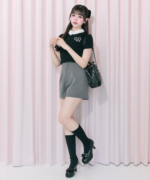 OLIVE des OLIVE（オリーブデオリーブ）の「【Belle Charme】Classical Short Pants（その他パンツ・レディース・チャコールグレー/ブラック/アイボリー・FREE）」の20枚目の写真