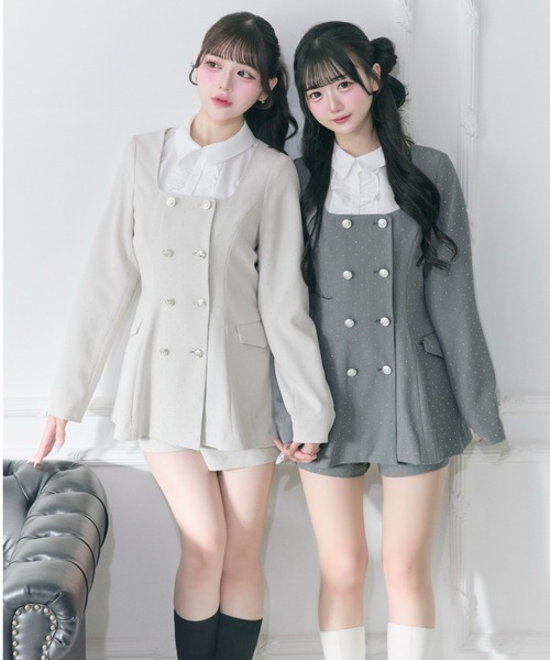 OLIVE des OLIVE（オリーブデオリーブ）の「【Belle Charme】Classical Short Pants（その他パンツ・レディース・チャコールグレー/ブラック/アイボリー・FREE）」の3枚目の写真