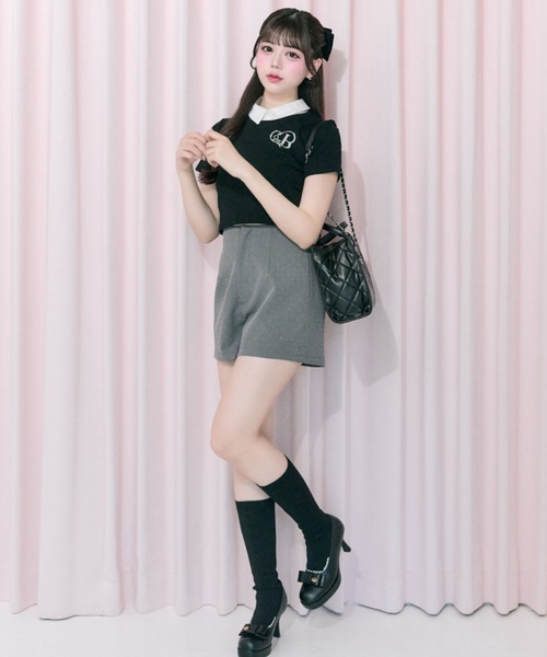OLIVE des OLIVE（オリーブデオリーブ）の「【Belle Charme】Classical Short Pants（その他パンツ・レディース・チャコールグレー/ブラック/アイボリー・FREE）」の9枚目の写真
