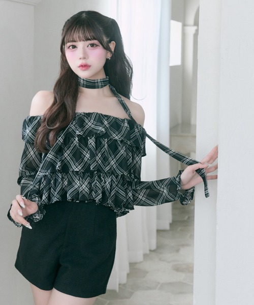 OLIVE des OLIVE（オリーブデオリーブ）の「【Belle Charme】Classical Short Pants（その他パンツ・レディース・チャコールグレー/ブラック/アイボリー・FREE）」の11枚目の写真