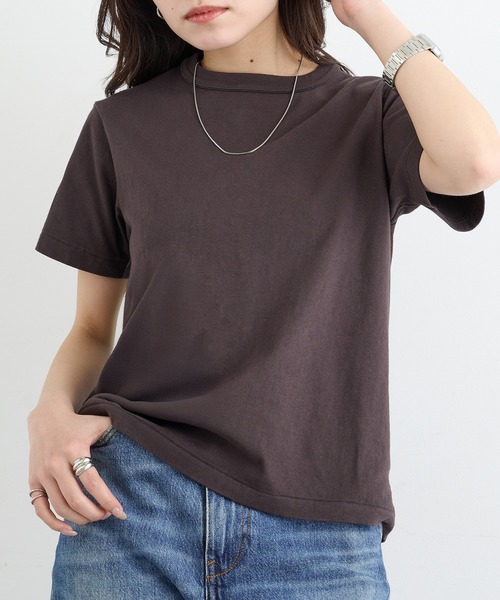 Healthknit(ヘルスニット)の「【Healthknit】26SS TOMPKINS Jersey Crewneck S/S 214(Tシャツ/カットソー・レディース・ヘザーグレー/ホワイト/ブラック/ネイビー・FREE)」の2枚目の写真