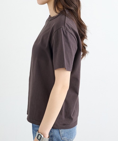 Healthknit(ヘルスニット)の「【Healthknit】26SS TOMPKINS Jersey Crewneck S/S 214(Tシャツ/カットソー・レディース・ヘザーグレー/ホワイト/ブラック/ネイビー・FREE)」の8枚目の写真