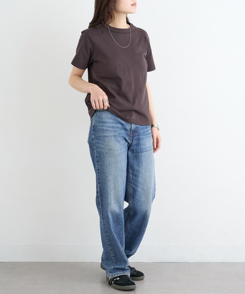 Healthknit(ヘルスニット)の「【Healthknit】26SS TOMPKINS Jersey Crewneck S/S 214(Tシャツ/カットソー・レディース・ヘザーグレー/ホワイト/ブラック/ネイビー・FREE)」の11枚目の写真