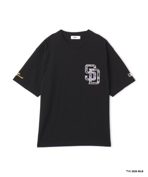MLB（メジャーリーグベースボール）の「atmos x MLB Patch Logo T-shirt 【SAKURA】 / アトモス MLB パッチ ロゴ T-シャツ サクラ 【SP】（Tシャツ/カットソー・メンズ・ブルー/ネイビー/ブラック・XL/L/M）」の10枚目の写真