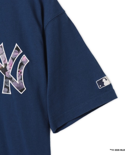 MLB（メジャーリーグベースボール）の「atmos x MLB Patch Logo T-shirt 【SAKURA】 / アトモス MLB パッチ ロゴ T-シャツ サクラ 【SP】（Tシャツ/カットソー・メンズ・ブルー/ネイビー/ブラック・XL/L/M）」の6枚目の写真