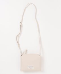 ［ALTROSE/アルトローズ］合皮レザー ワッペンロゴ 2層構造 ミニショルダーバッグ
