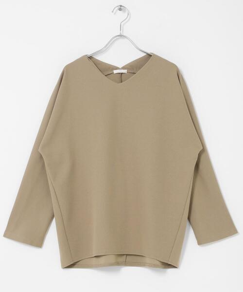 ITEMS URBANRESEARCH(アイテムズ アーバンリサーチ)の「カットミラノプルオーバー(Tシャツ/カットソー・レディース・ホワイト系その他/ベージュ/ブラック・FREE)」の3枚目の写真