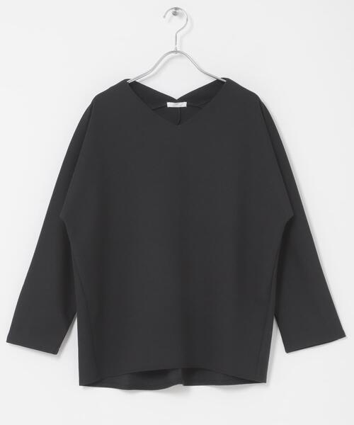 ITEMS URBANRESEARCH(アイテムズ アーバンリサーチ)の「カットミラノプルオーバー(Tシャツ/カットソー・レディース・ホワイト系その他/ベージュ/ブラック・FREE)」の2枚目の写真