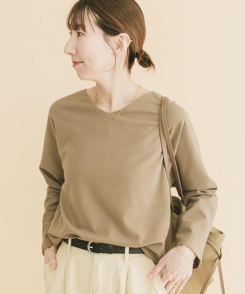 ITEMS URBANRESEARCH(アイテムズ アーバンリサーチ)の「カットミラノプルオーバー(Tシャツ/カットソー・レディース・ホワイト系その他/ベージュ/ブラック・FREE)」の16枚目の写真