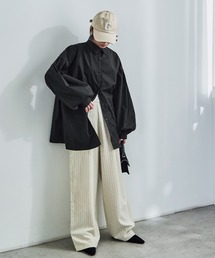 バルーンスリーブ ロングシャツ