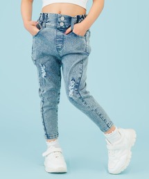 ANAP kids | クラッシュハイウエストスキニーパンツ(デニムパンツ)