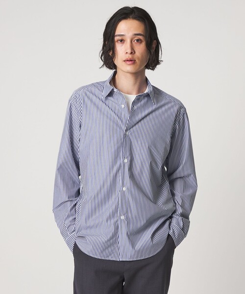 A DAY IN THE LIFE UNITED ARROWS(アデイインザライフユナイテッドアローズ)の「ブルーパターン ドレープ リラックスシャツ<A DAY IN THE LIFE>(シャツ/ブラウス・メンズ・その他1/その他2/コバルトブルー・M/L)」の3枚目の写真